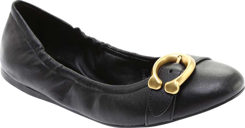 coach stanton signature buckle ballet flats