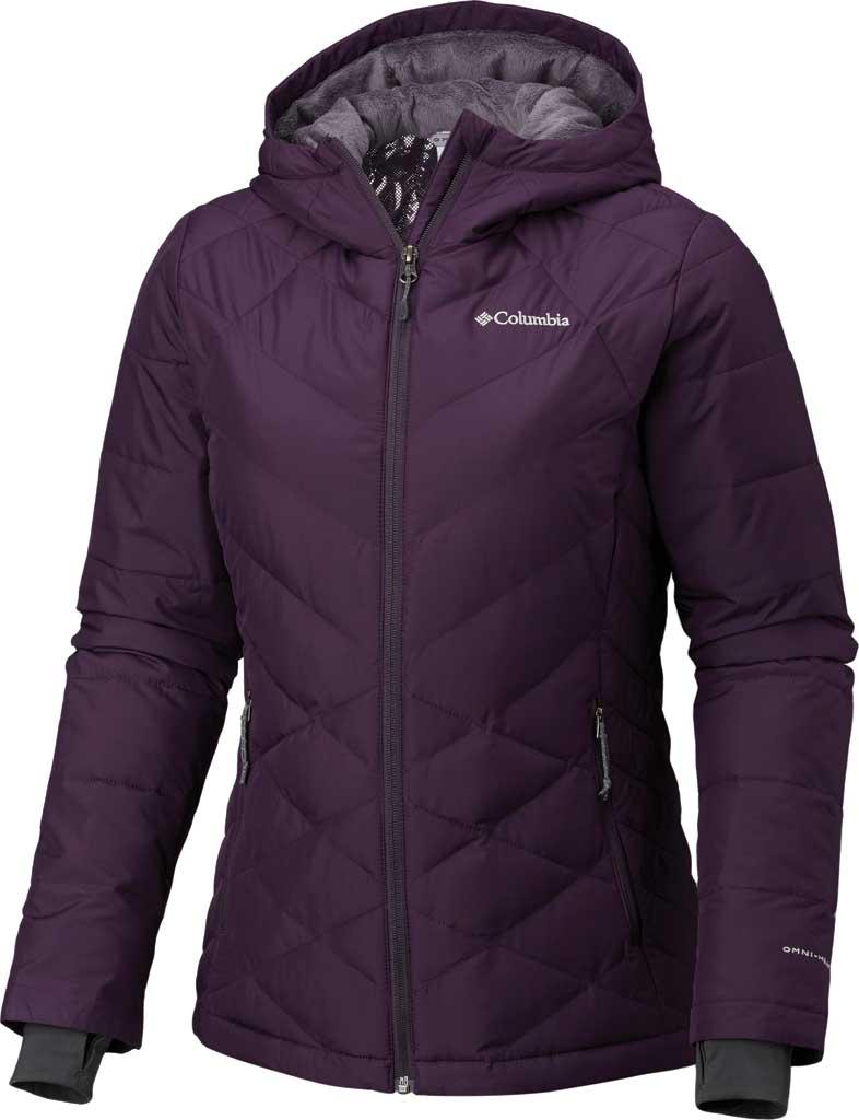 columbia heavenly hooded jacket dark plum