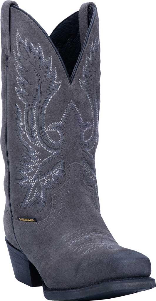 grey suede western boots