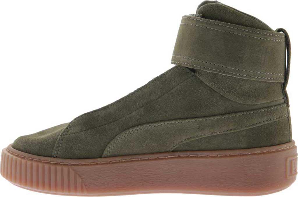 puma platform mid olive night gum