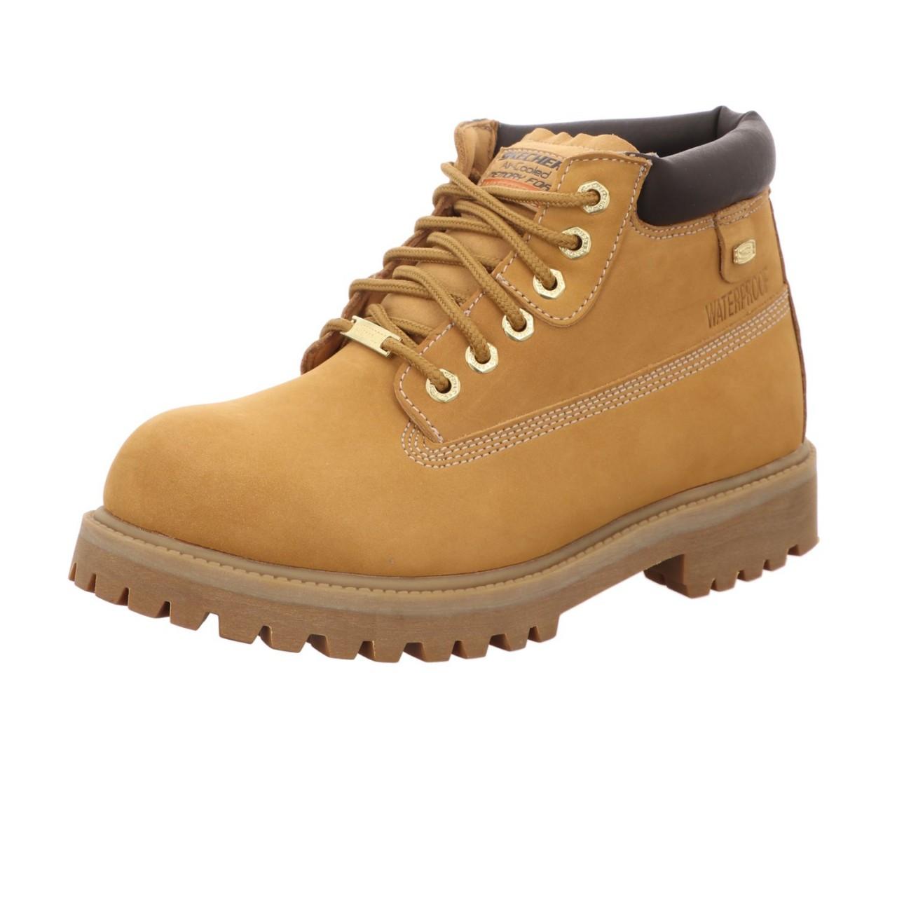 skechers boots beige