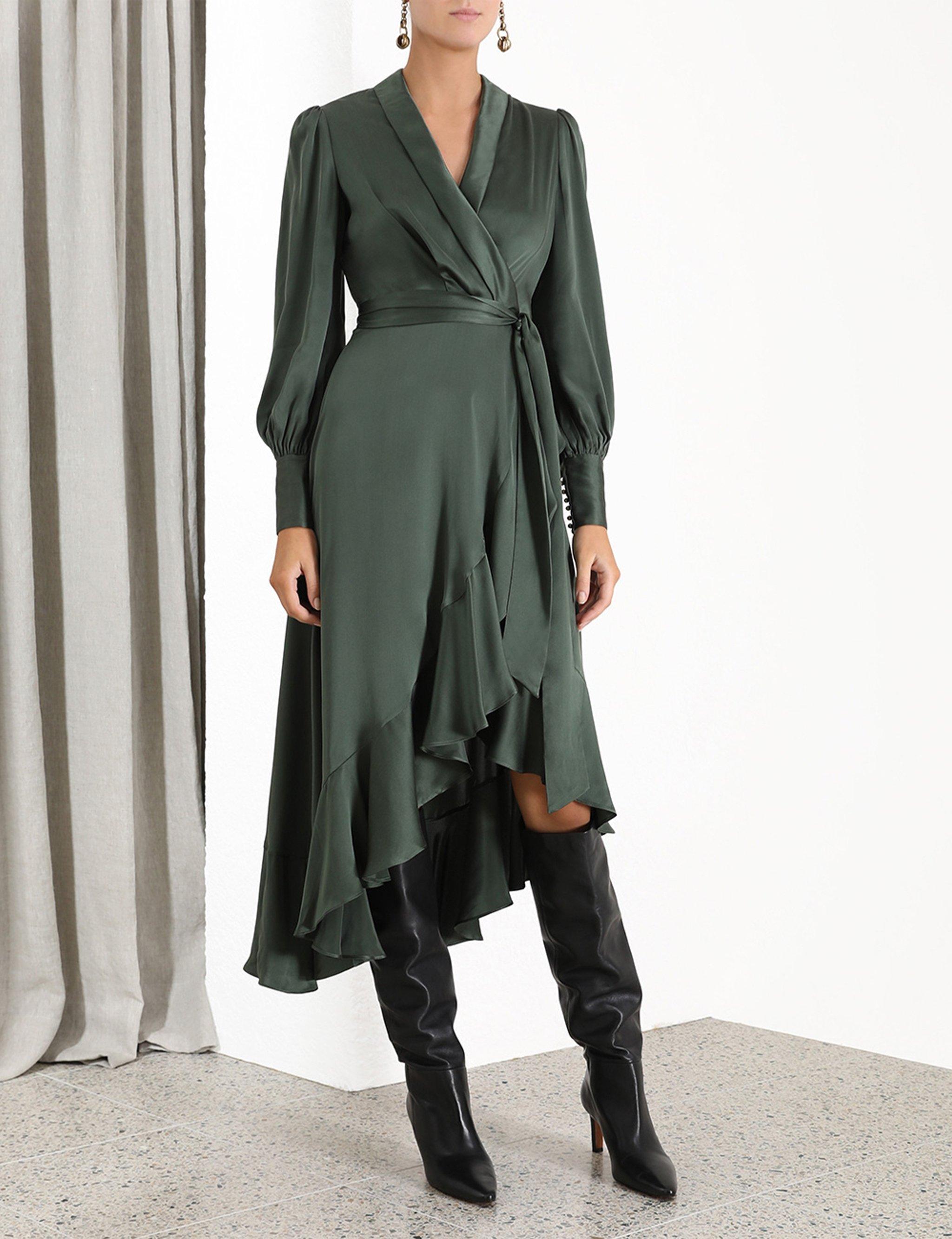 Zimmermann emerald green dress top