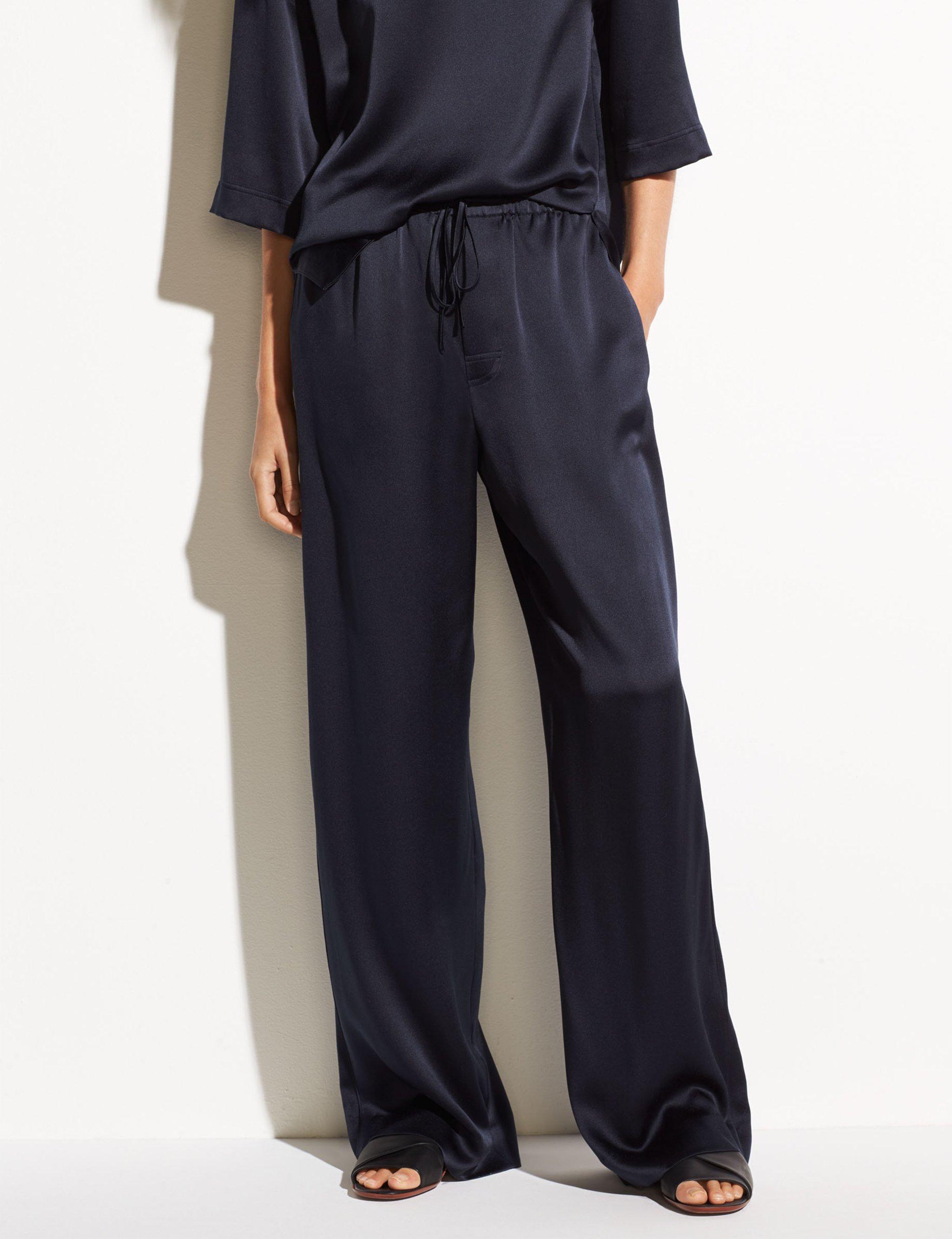 Vince Satin Pj Pant Coastal in Blue | Lyst