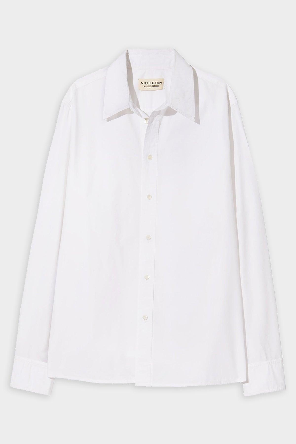 Nili Lotan Raphael Classic Shirt In White | Lyst