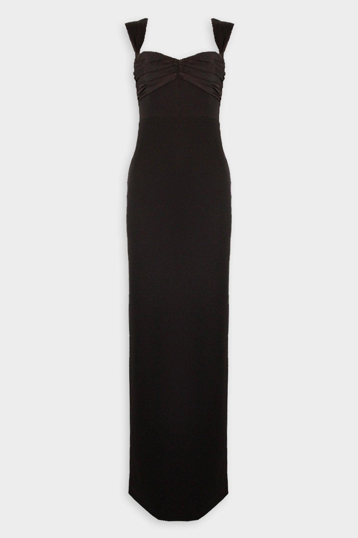 Solace London Calluna Maxi Dress In Black | Lyst