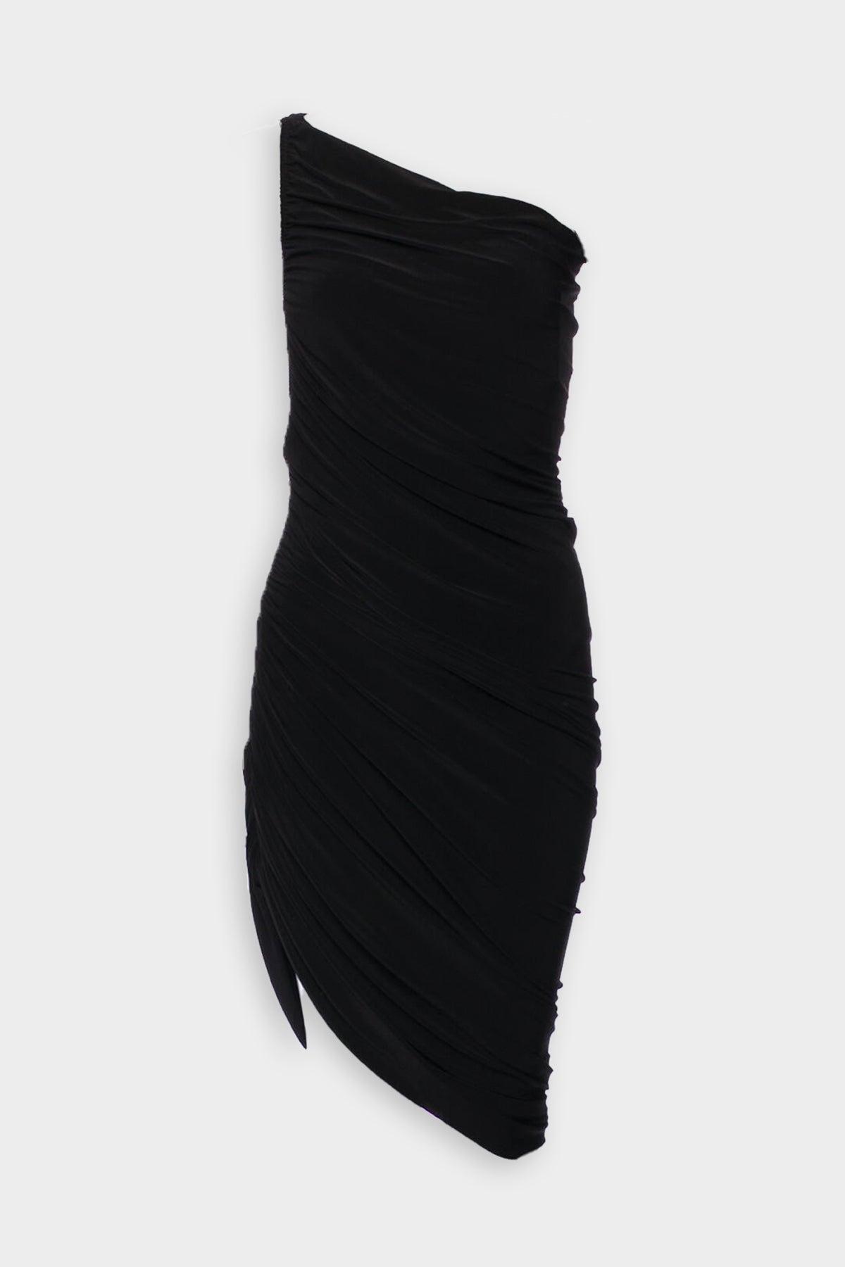 Norma Kamali Diana Dress To Knee In Black | Lyst