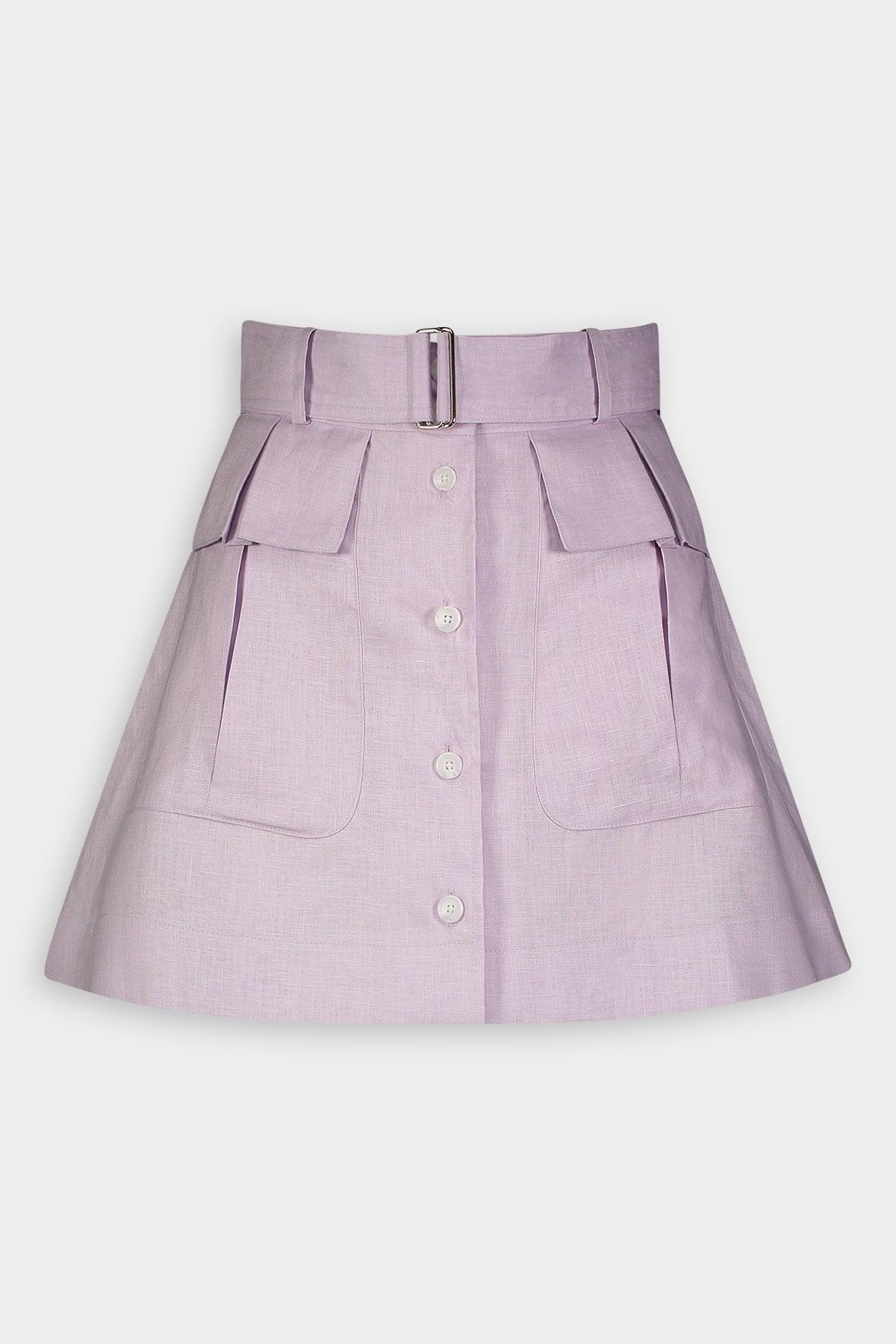 Matthew Bruch Cargo Mini Skirt In Lavender in Purple | Lyst