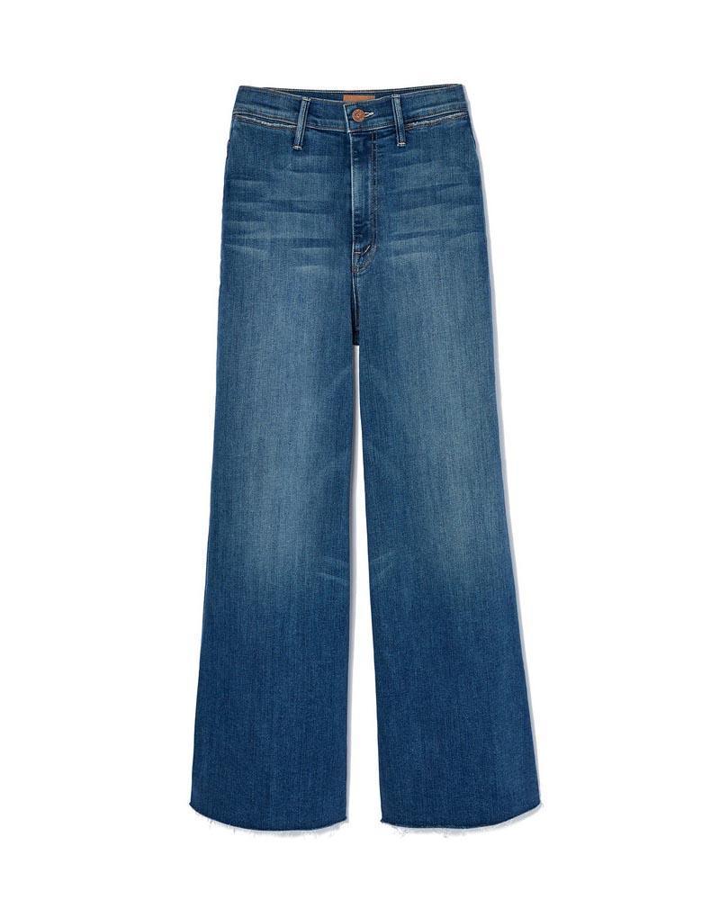 mother the roller crop fray jeans
