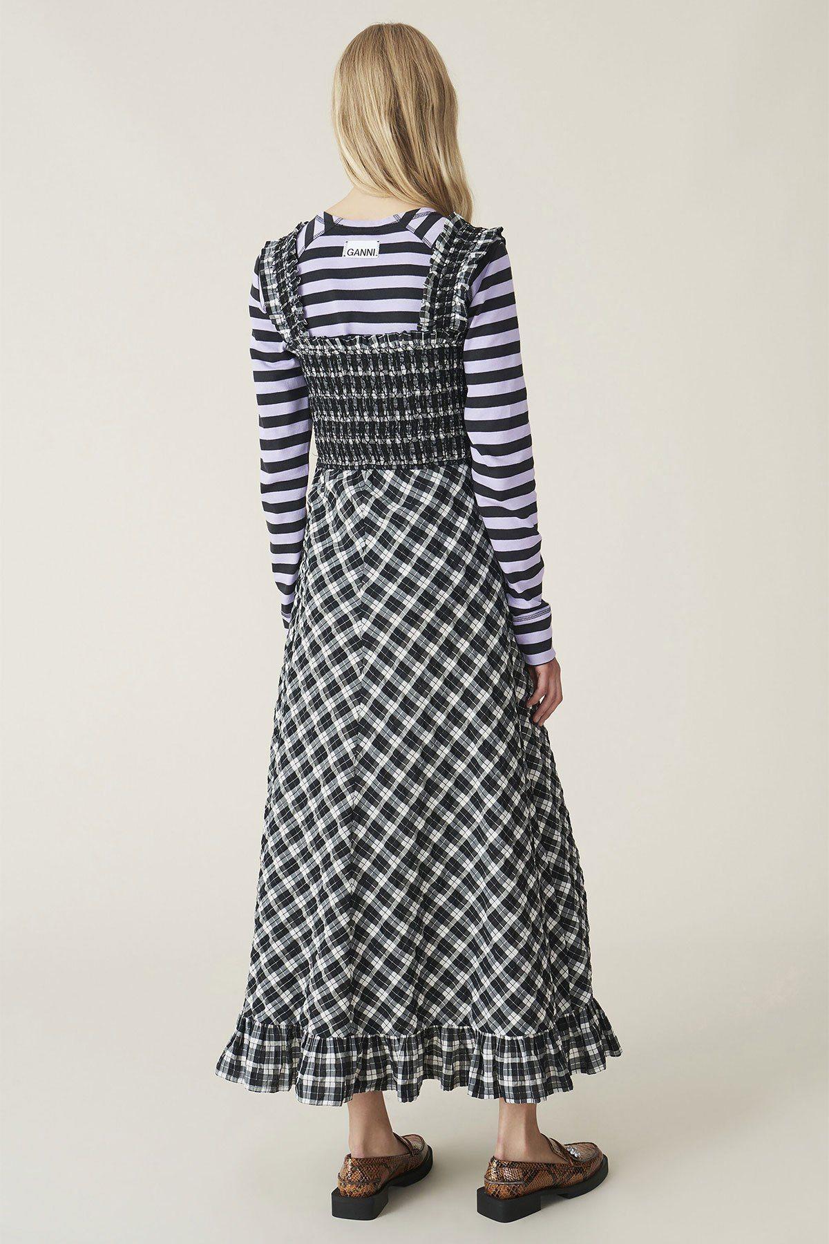 seersucker ganni dress
