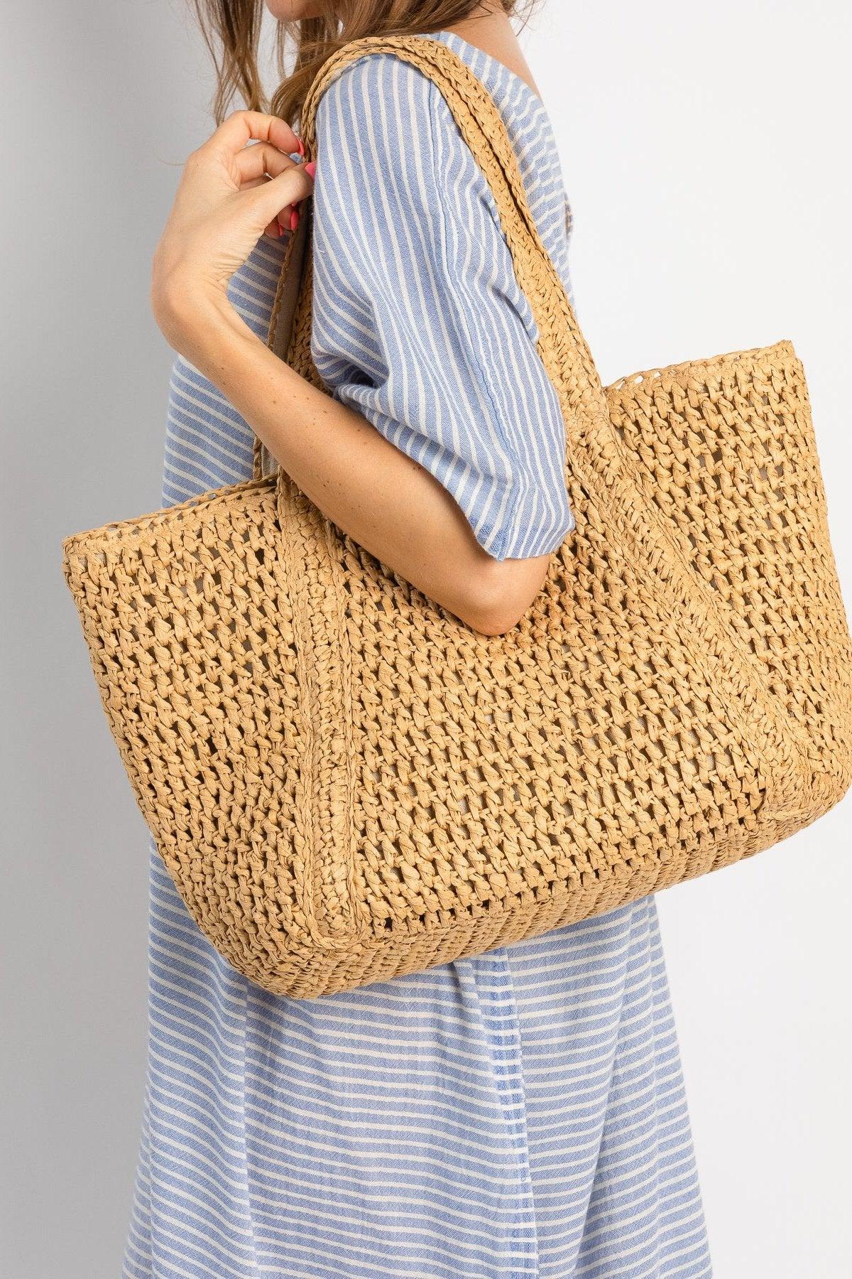 Hat Attack Bora Slouchy Tote In Toast 