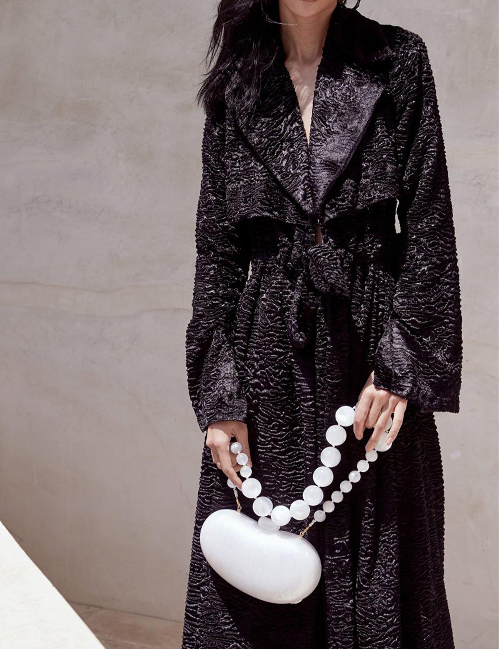 Cult Gaia Synthetic Tallulah Bean Shoulder Bag Pearl Lyst