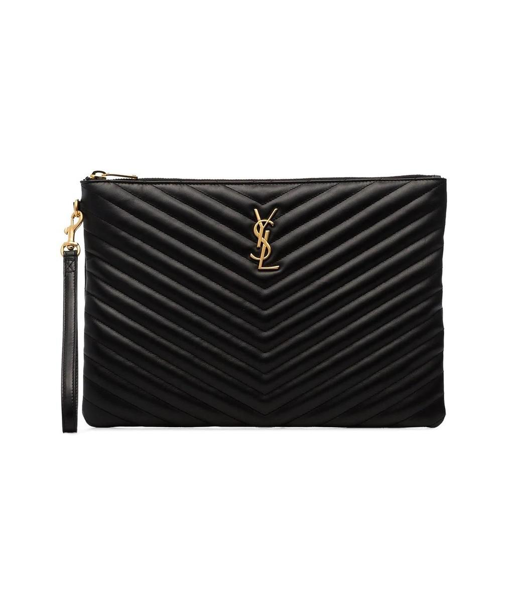 ysl quilted pouch