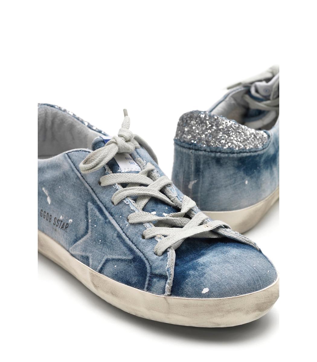 Golden Goose Superstar Denim Sneaker in 