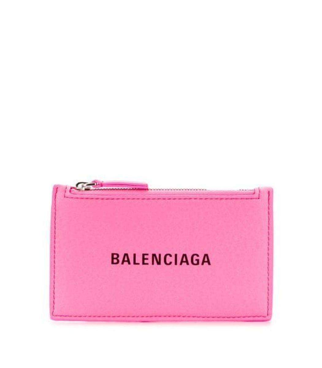 Balenciaga Leather Everyday Card Holder in Pink | Lyst