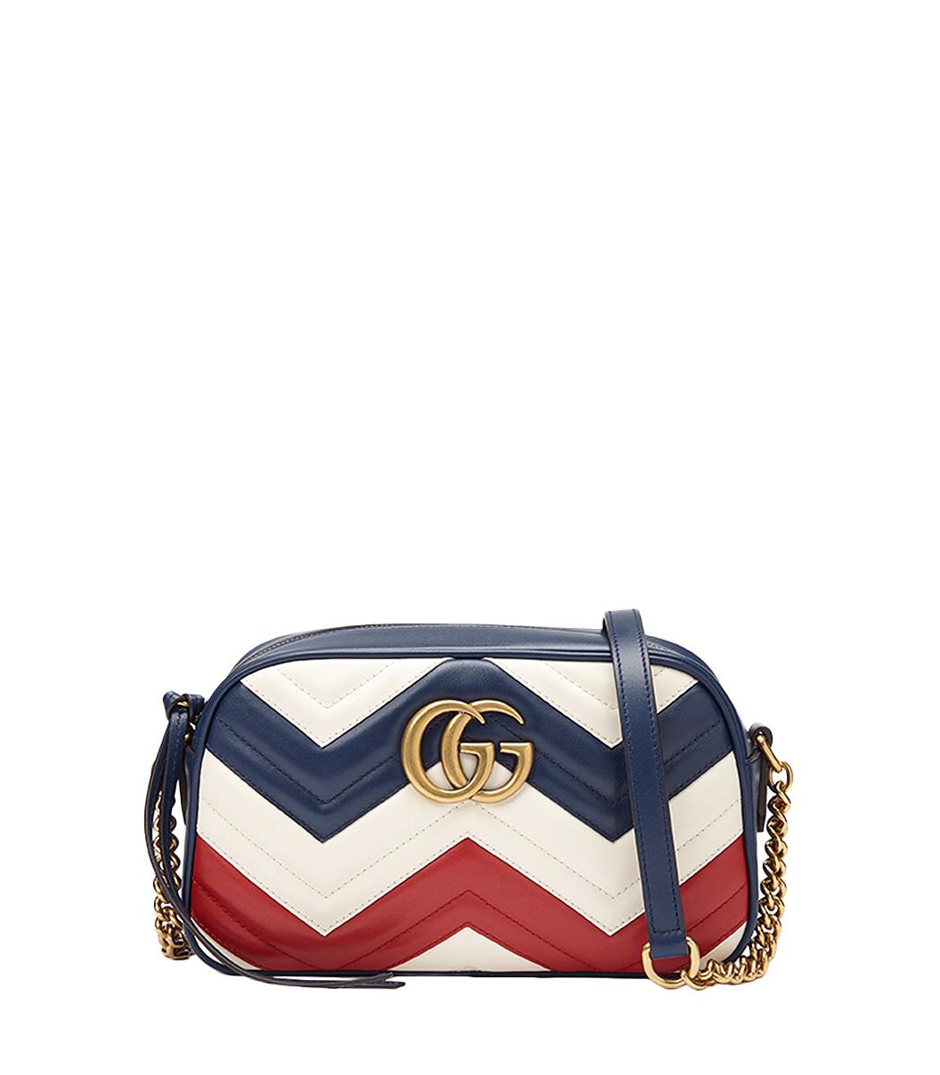 gucci bag red white blue strap