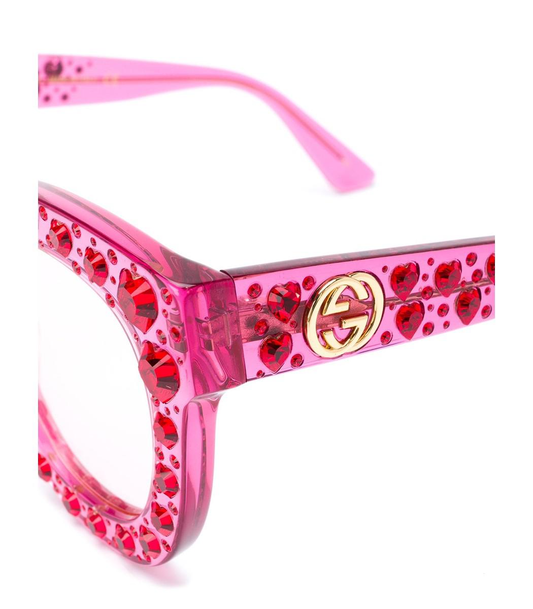 gucci pink heart sunglasses