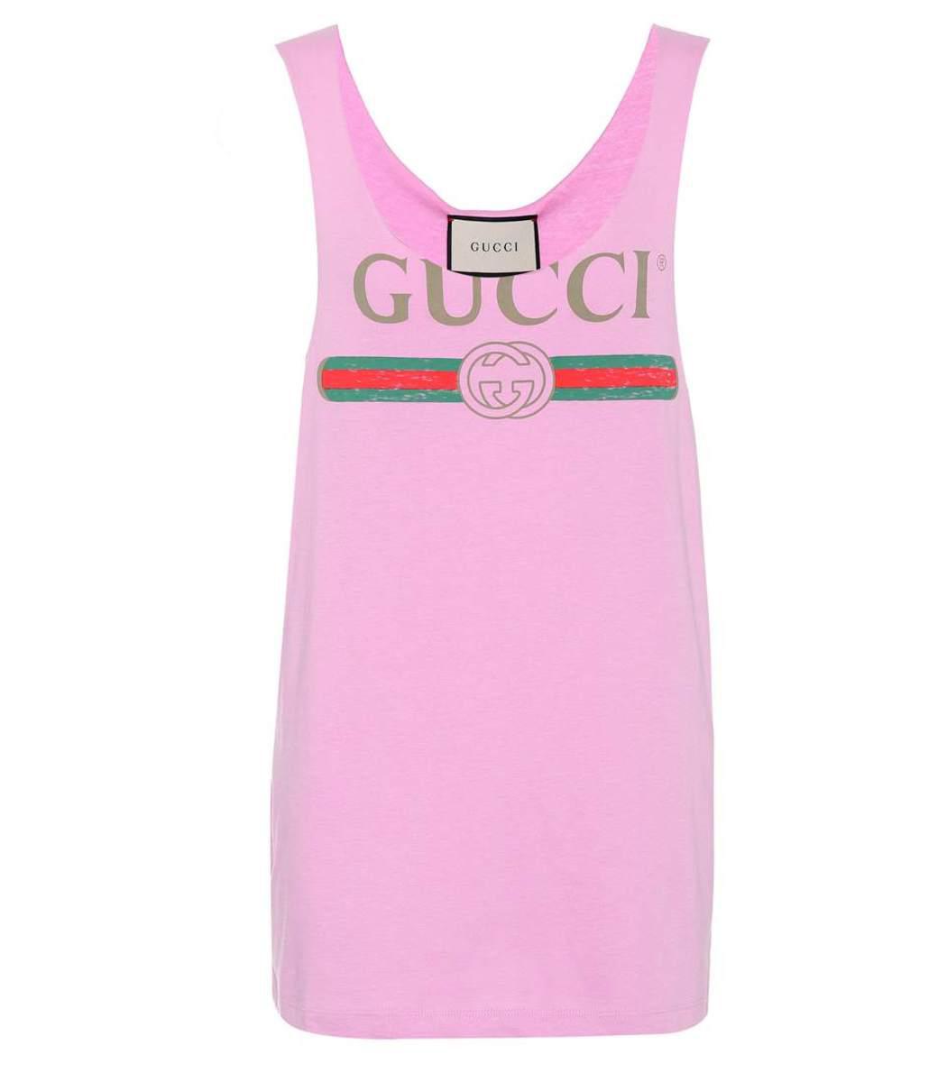 gucci logo tank top