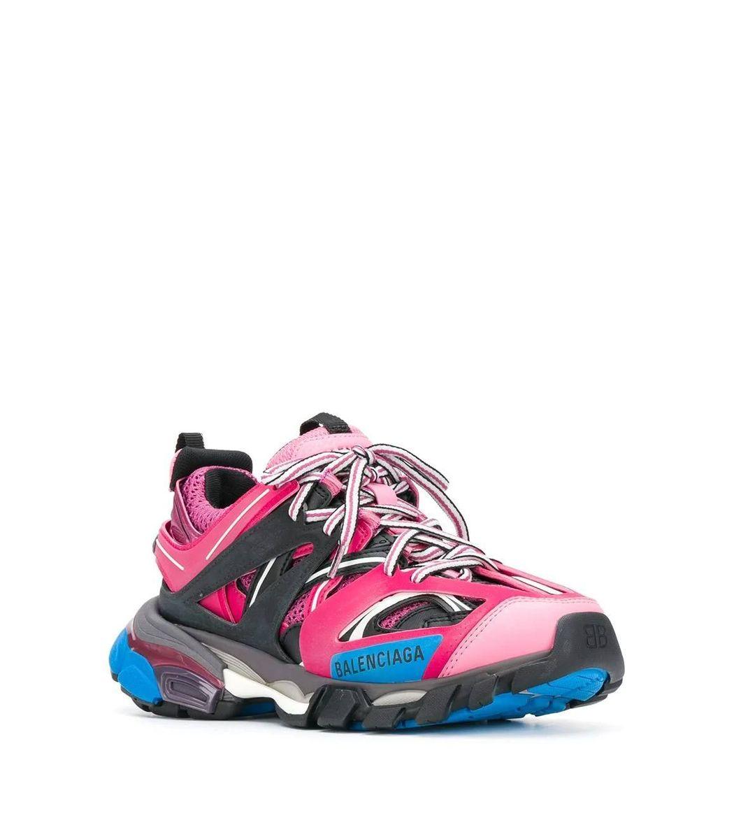 balenciaga pink and blue sneakers