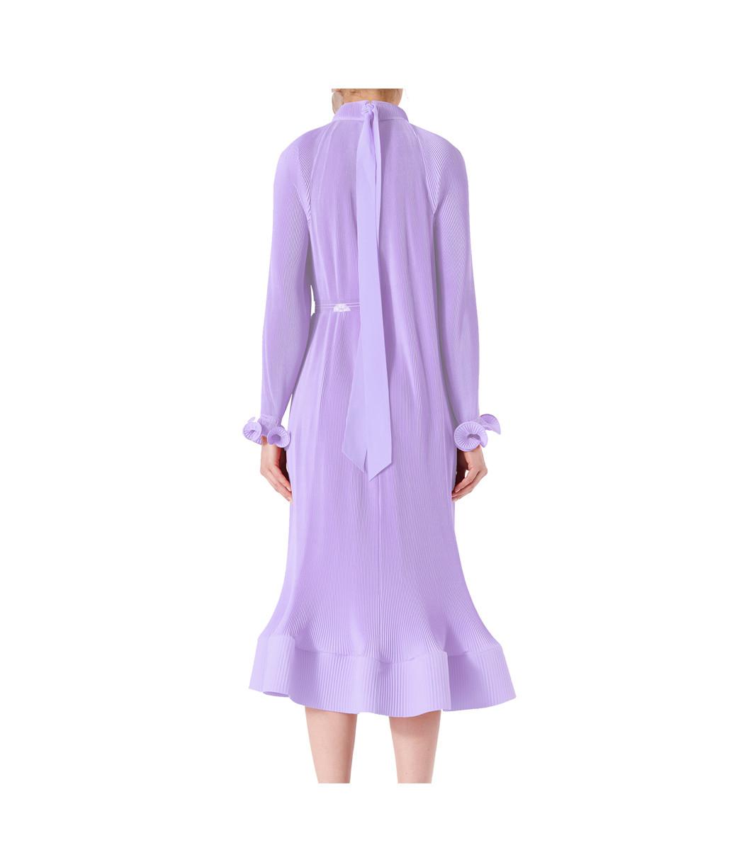 tibi lavender pleated dress