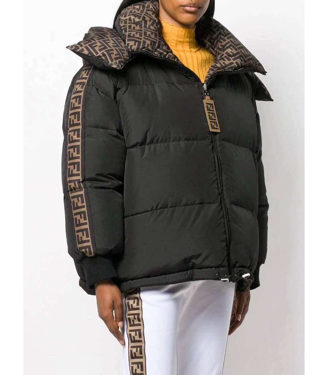fendi logo puffer jacket