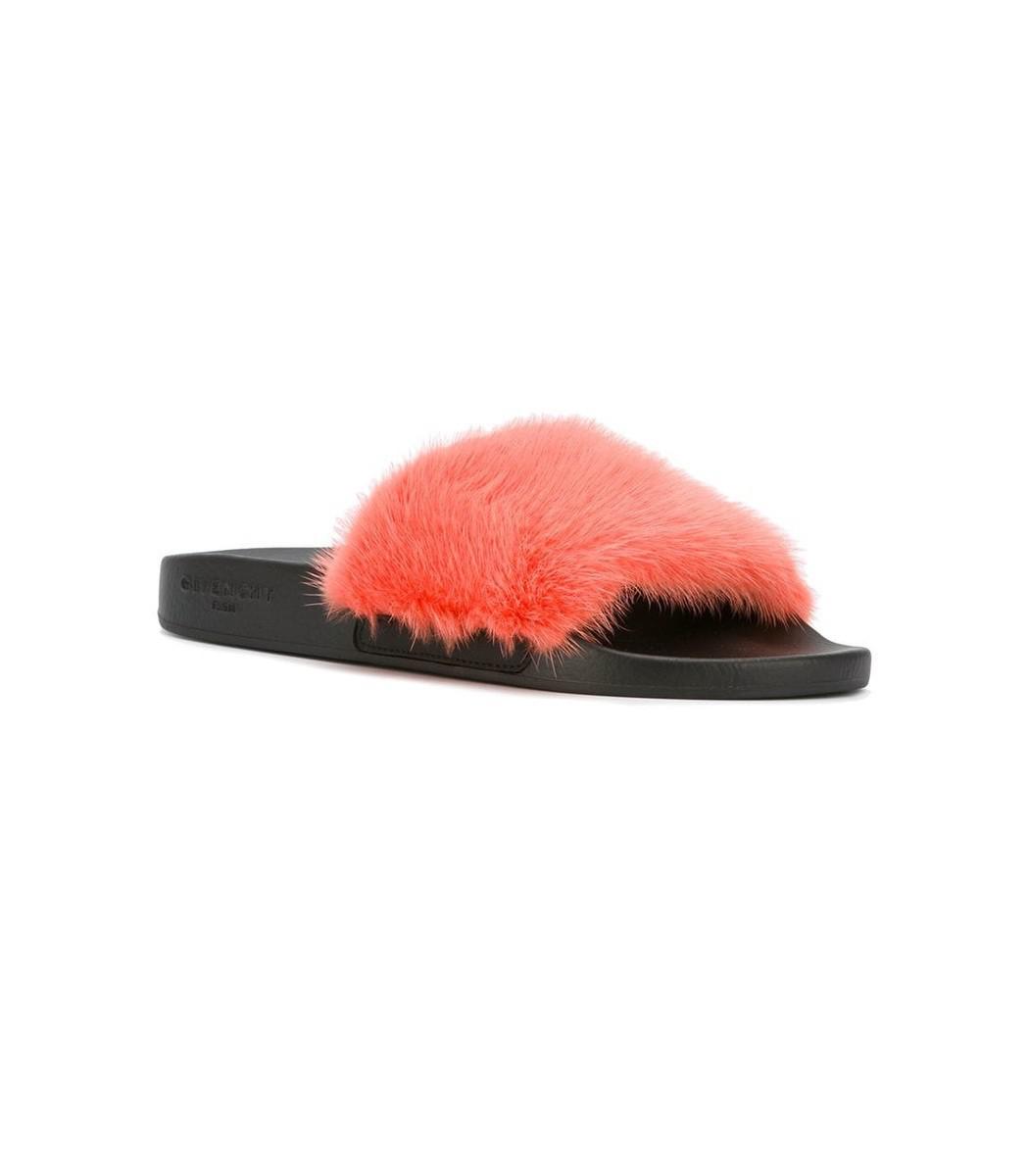 orange givenchy slides