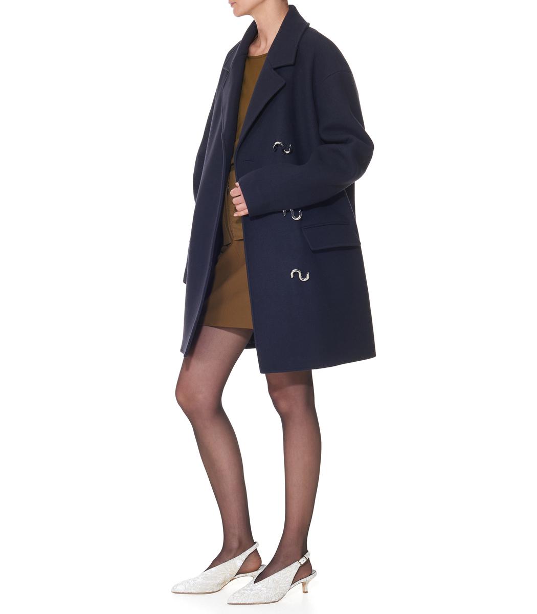 navy oversized coat