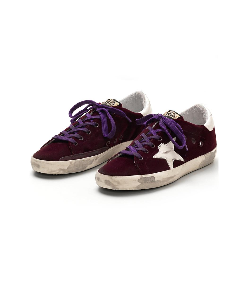 Golden Goose Burgundy Bordeaux Velvet 