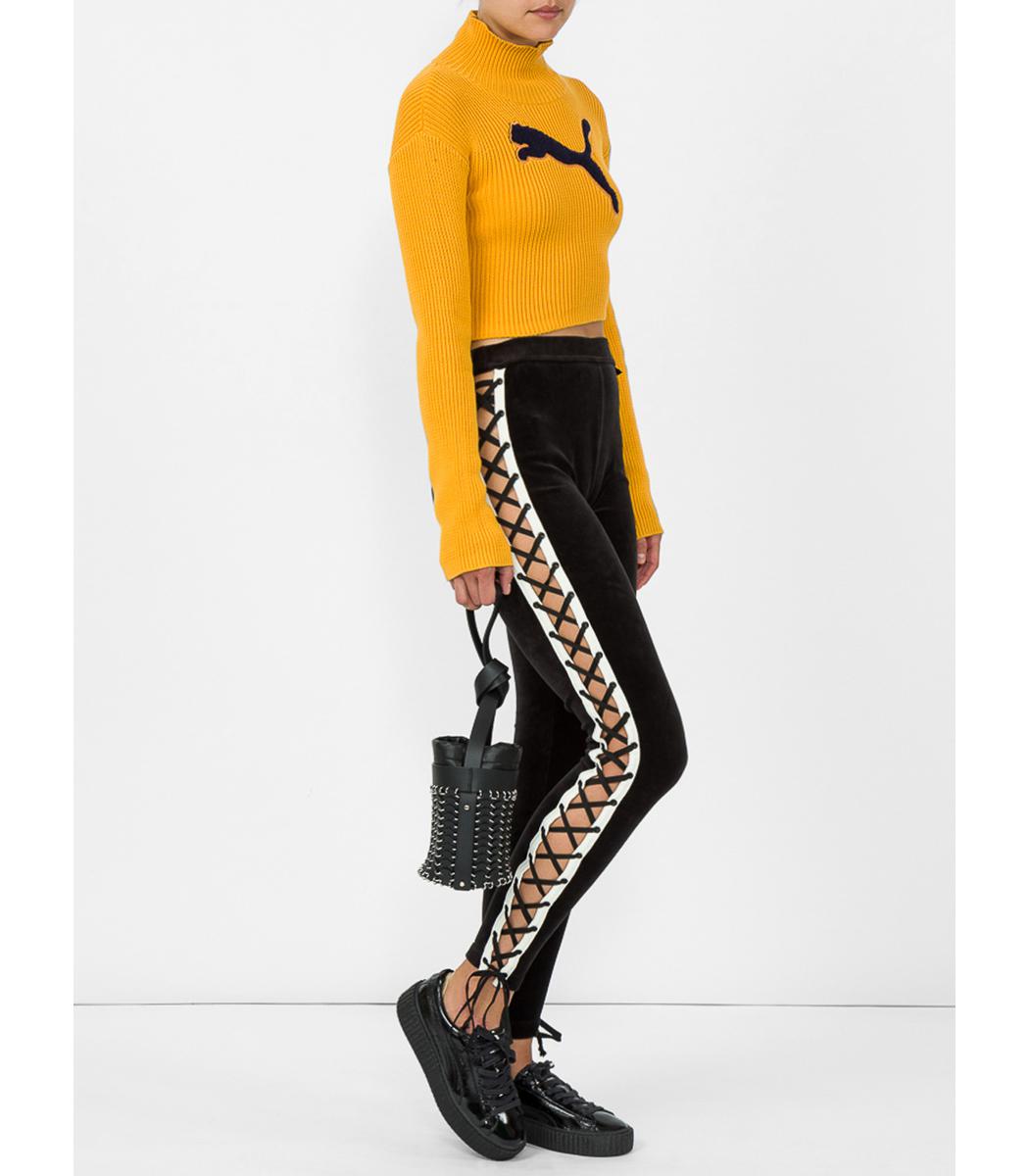 puma yellow turtleneck