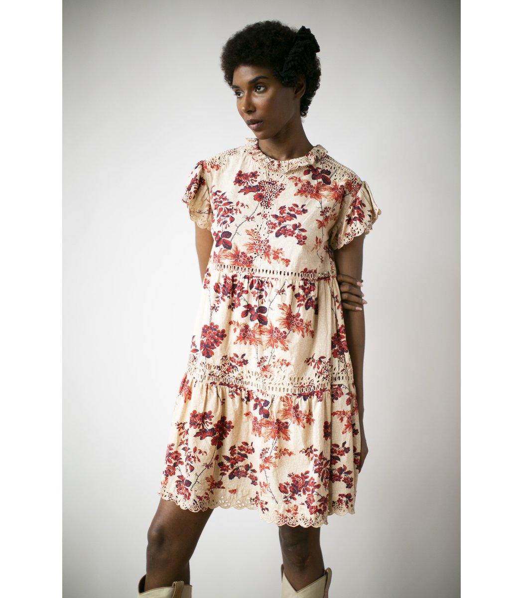 short sleeve tiered dress