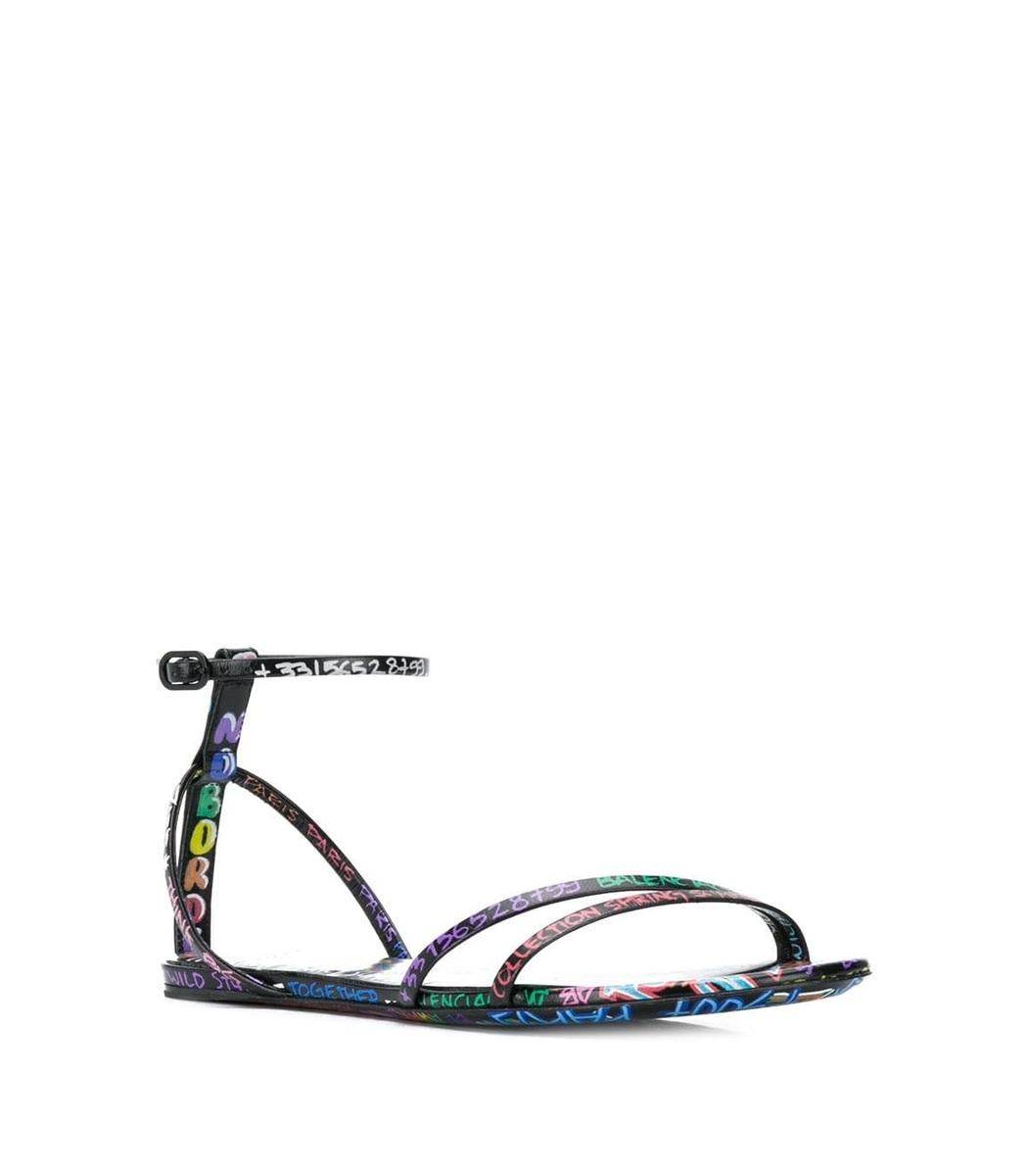 balenciaga graffiti sandals