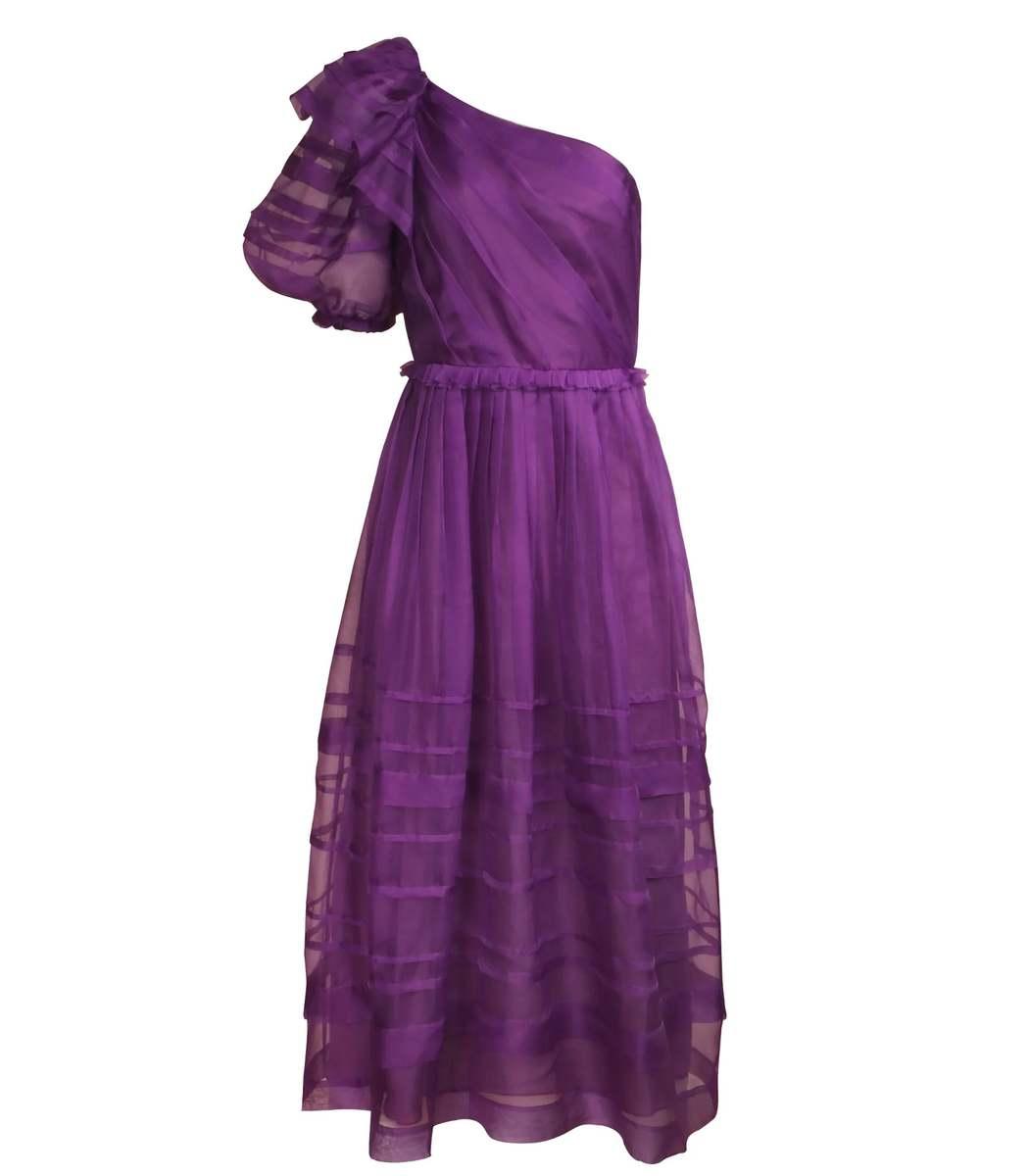 Ulla Johnson Artemis One Shoulder Dress in Purple | Lyst