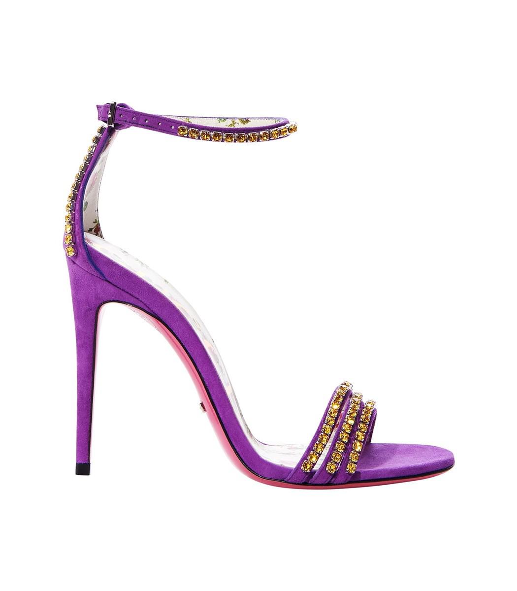 gucci purple heels