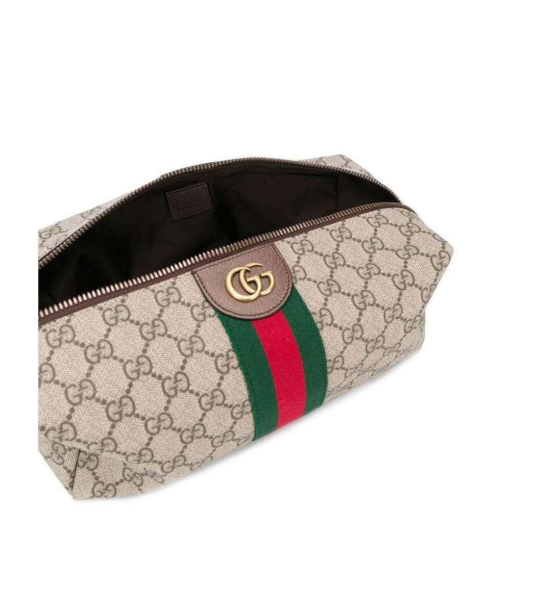Gucci Leather Ophidia Monogram Gg Toiletry Case Lyst