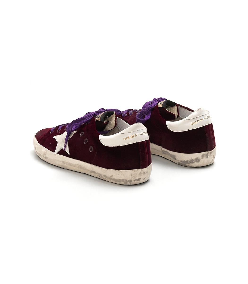 Golden Goose Burgundy Bordeaux Velvet 