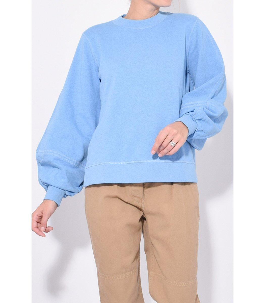 Ganni Isoli Sweater In Azure Blue - Lyst