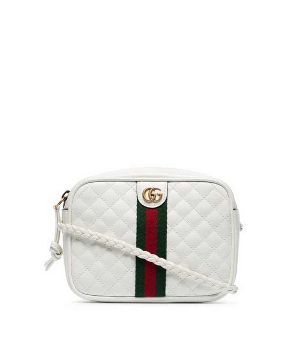 Muildier club Ringlet Gucci White GG Small Quilted-leather Shoulder Bag | Lyst