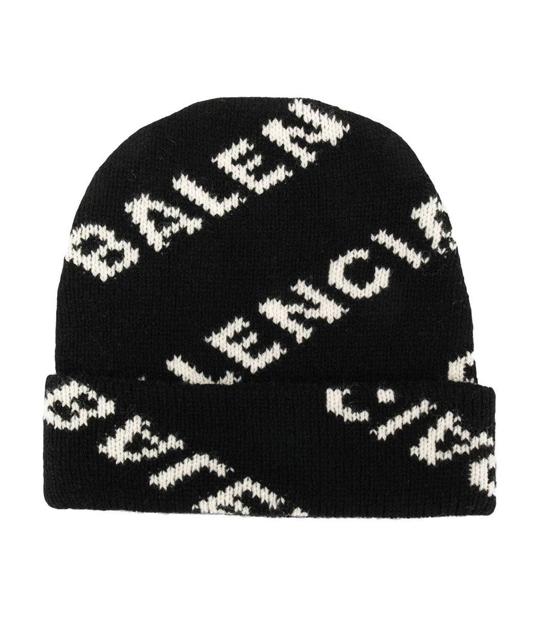 balenciaga logo beanie