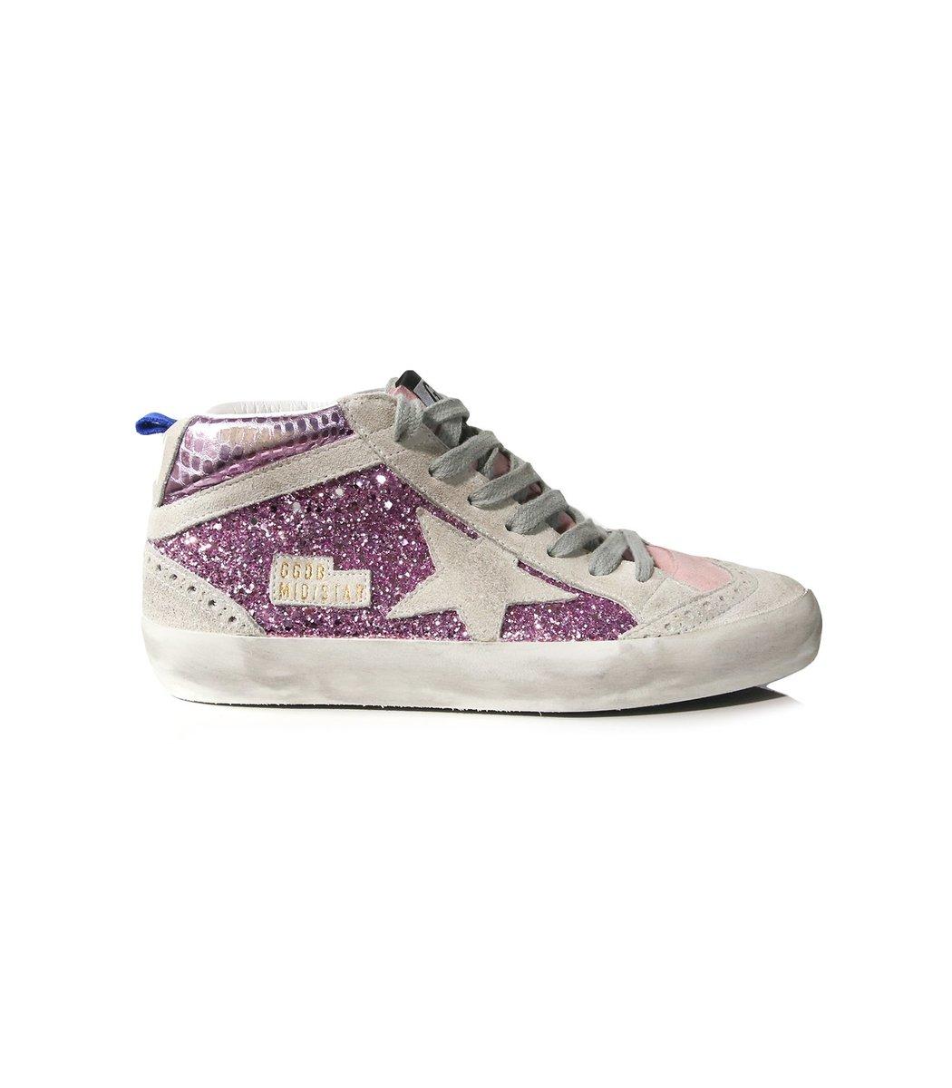 golden goose mid star pink