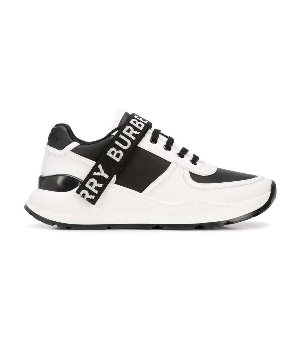 Glad slecht bom Burberry Black Ronnie Chunky Strap Sneakers for Men | Lyst
