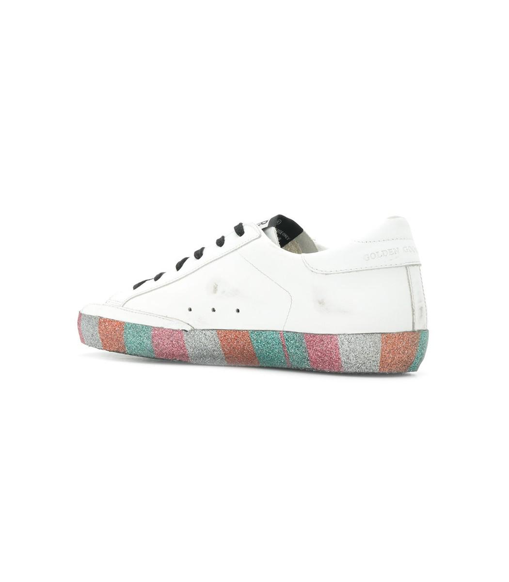 rainbow glitter superstar