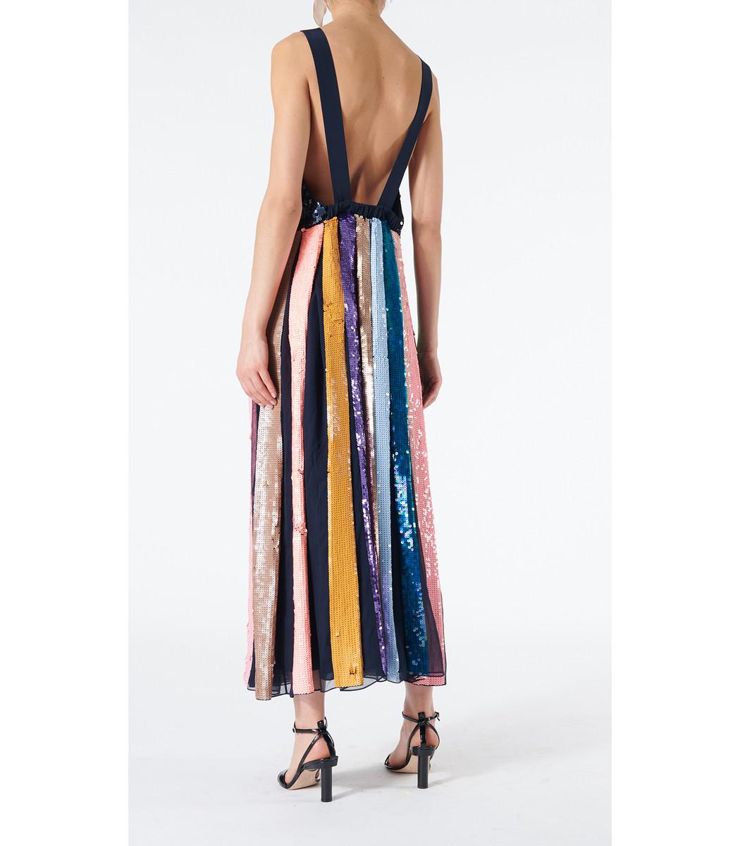 tibi beaded sequin overall dress