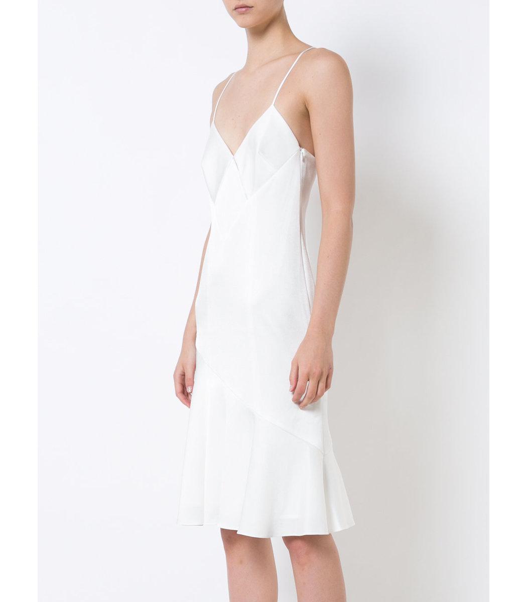 white midi slip