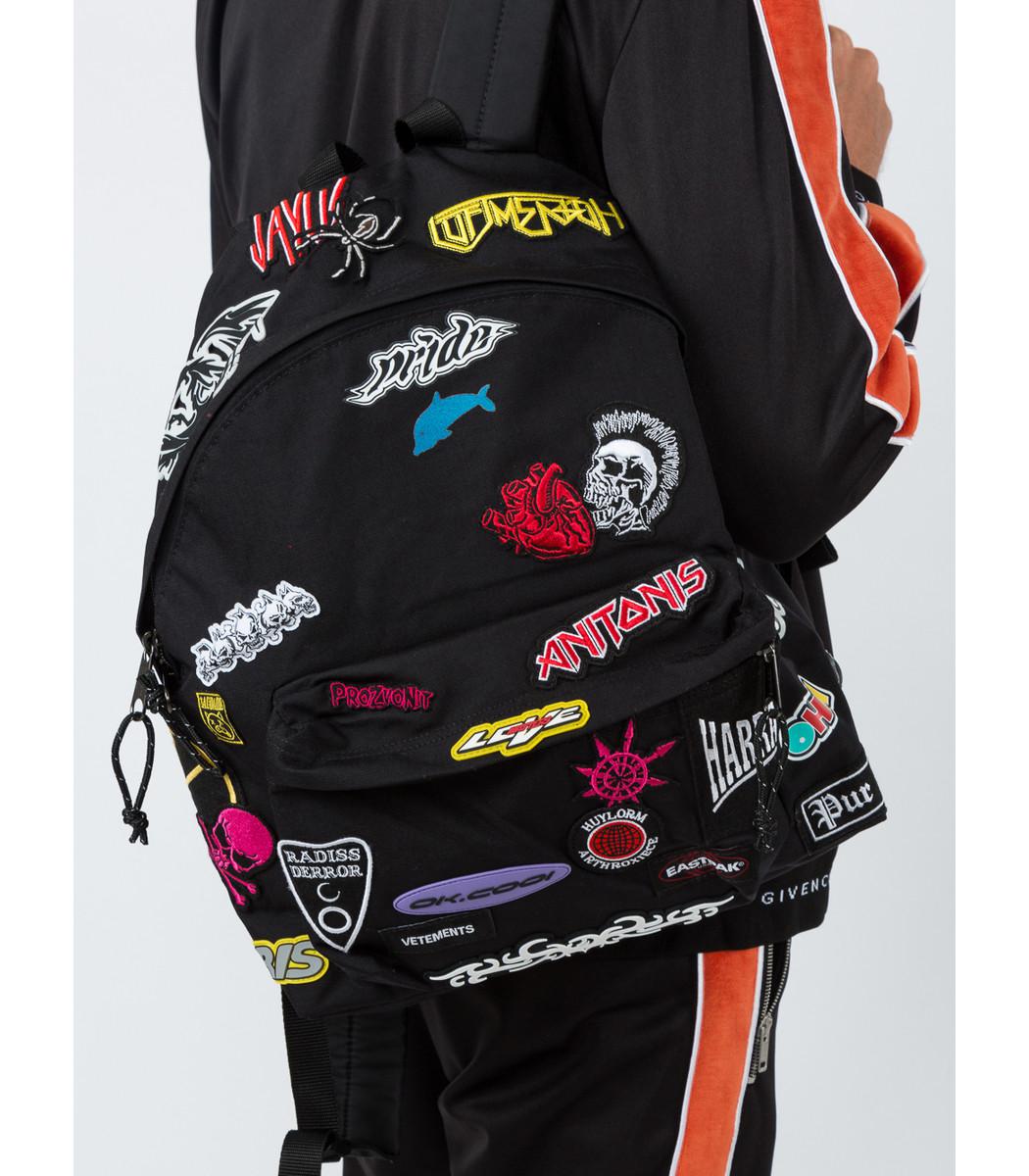 Vetements Synthetic X Eastpak Sticker Patch Backpack in Black for 