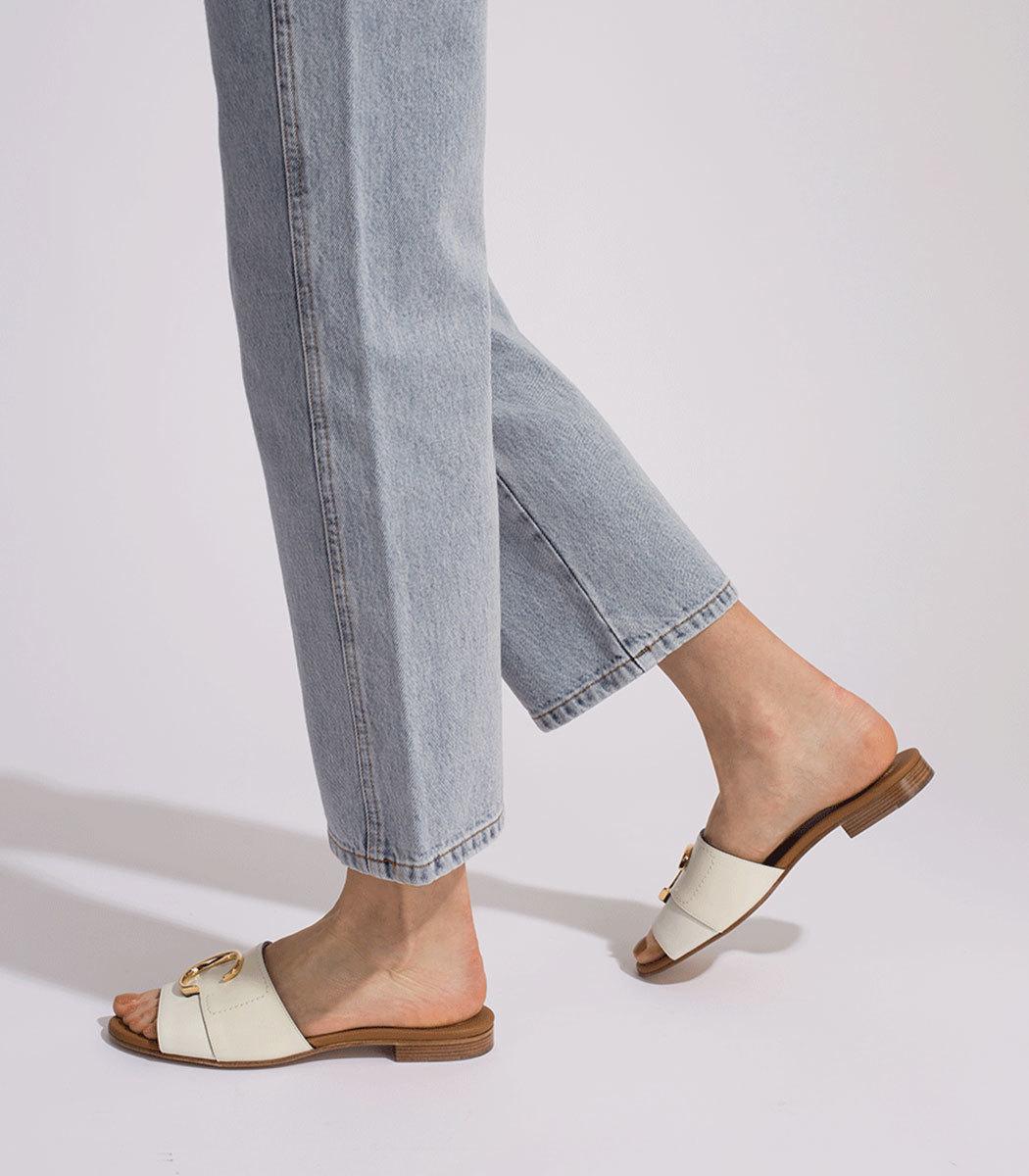 chloe patent leather flats