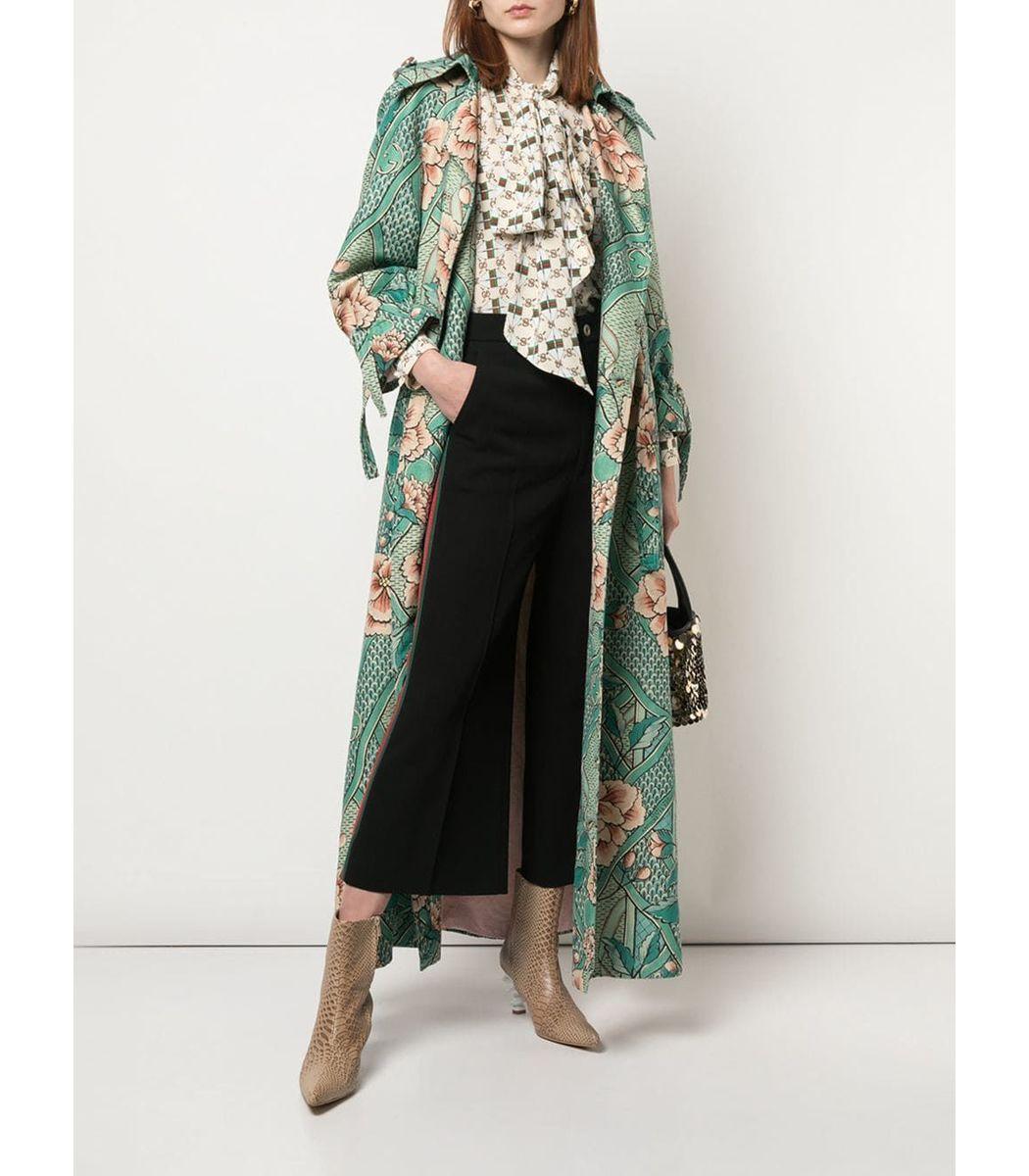 gucci print coat