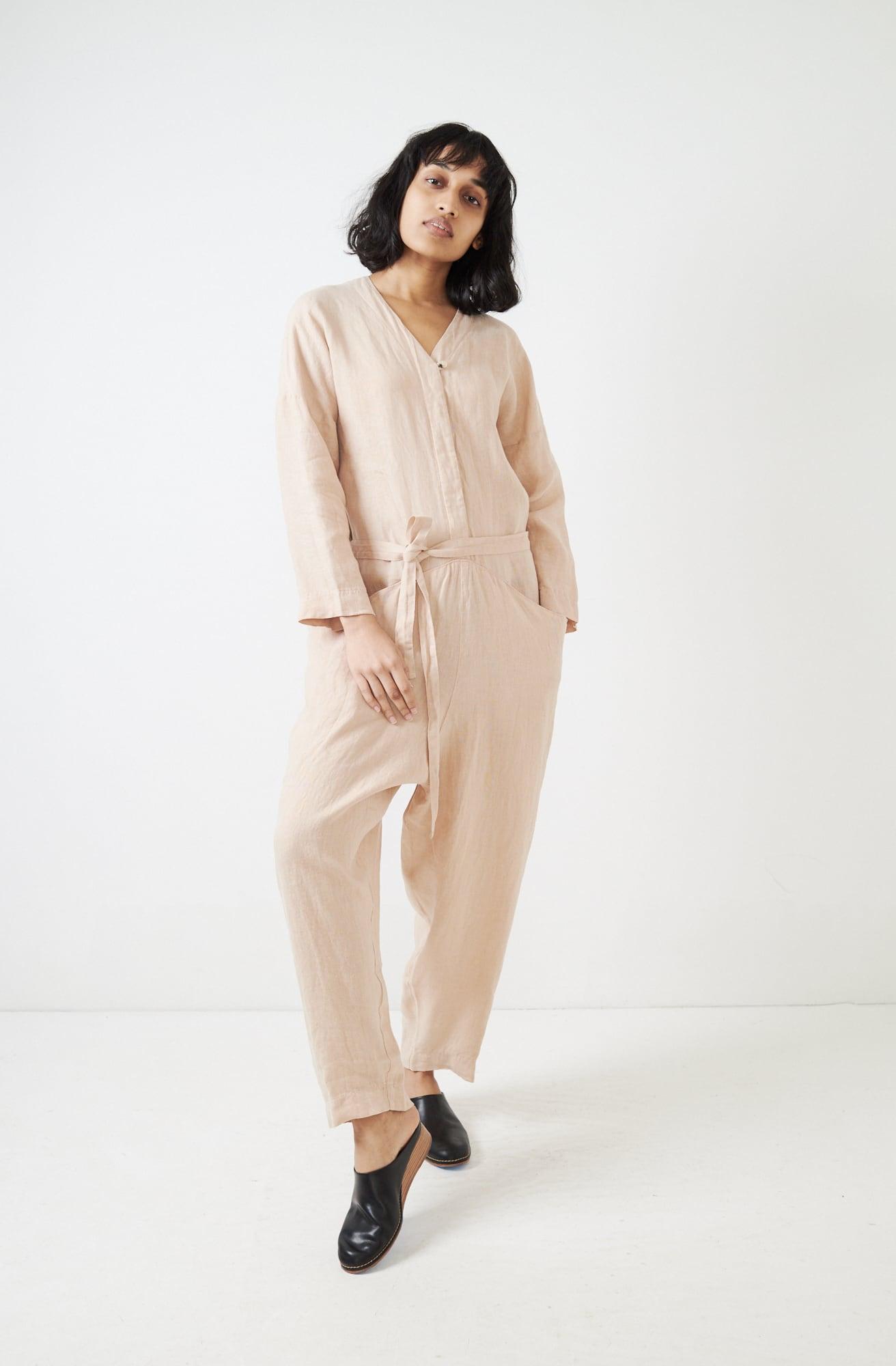 black crane painter jumpsuit