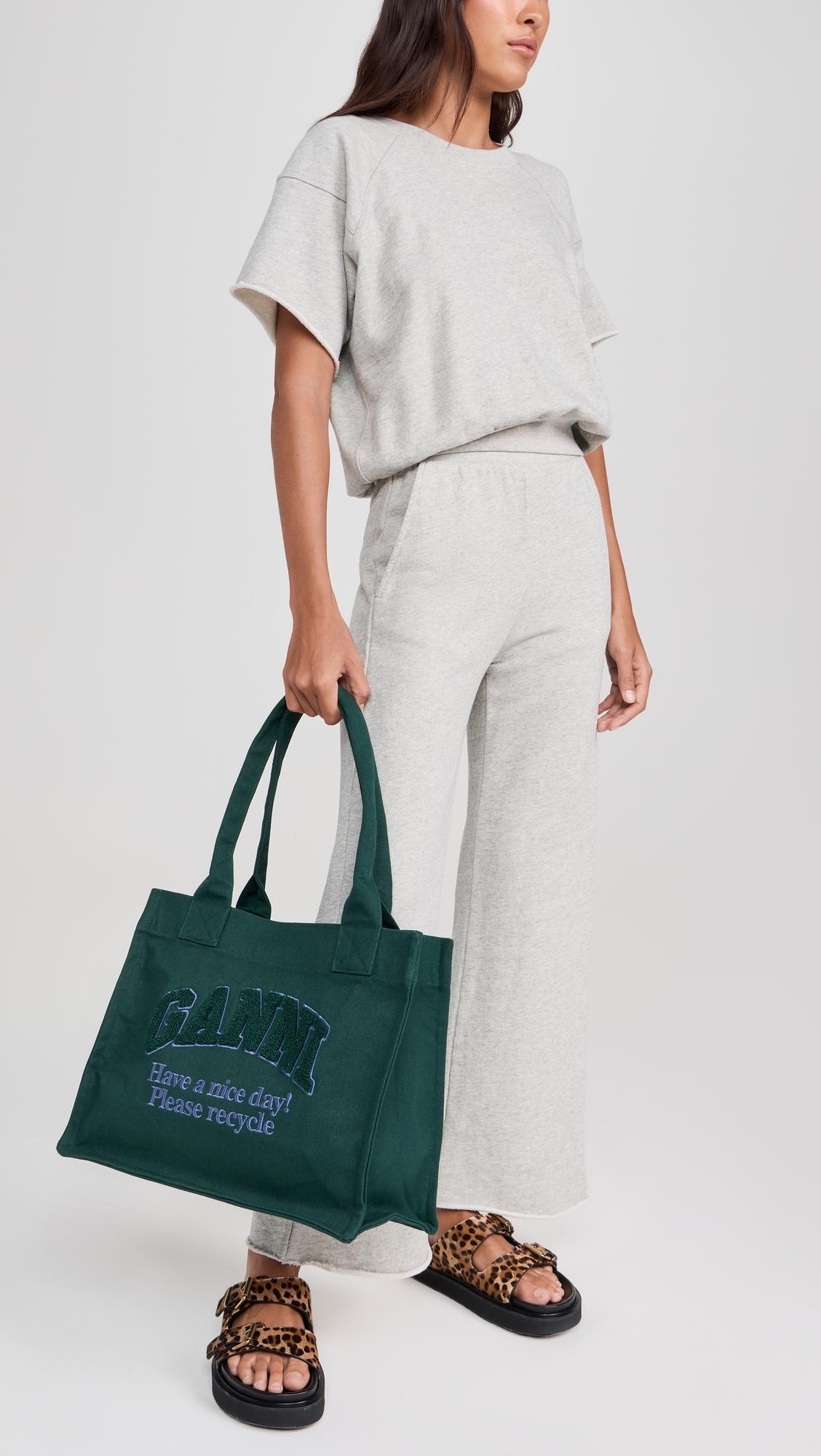 トートバッグ Ganni 'Large Easy Shopper Contrasted Logo' shopping bag Ganni 'large Easy Shopper Contrasted Logo' Shopping Bag | eBay