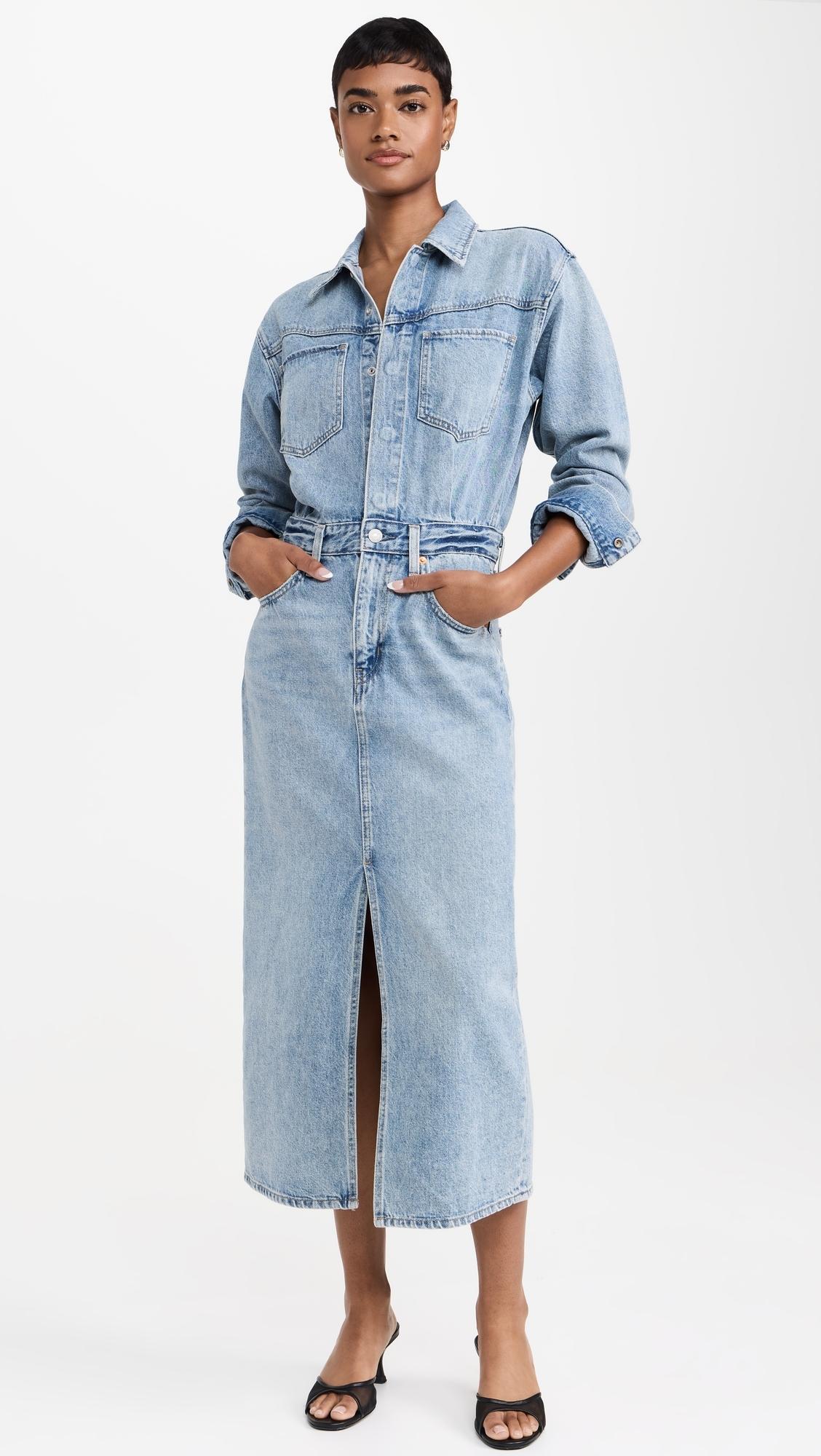 Levis Long Shirt Denim Dress Levi's Flynn Western Mini Dress Women's Medium Wash M Levis Long Shirt Denim Dress Levi's Flynn Western Mini Dress Women's Medium Wash M