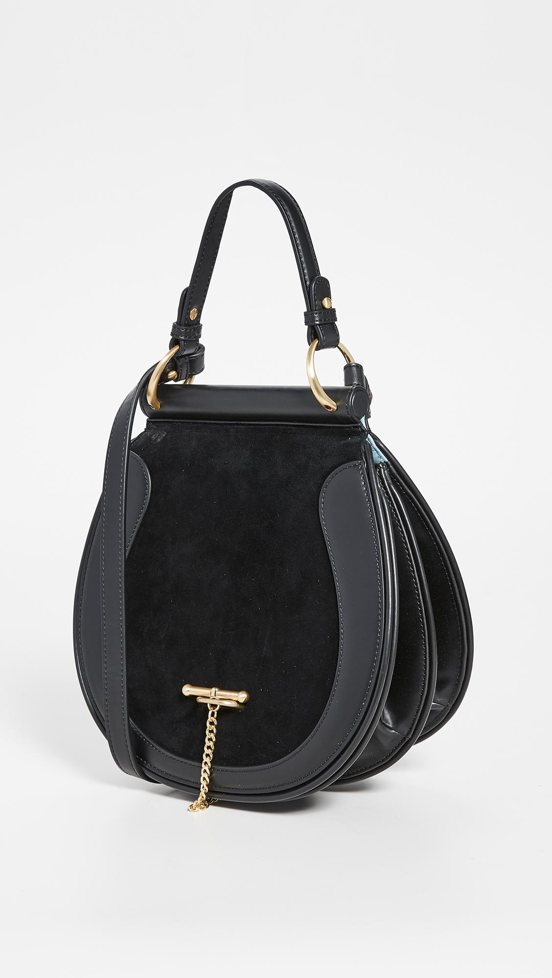 Sancia Leather Cesanne Saddle Bag in Black - Save 5% - Lyst
