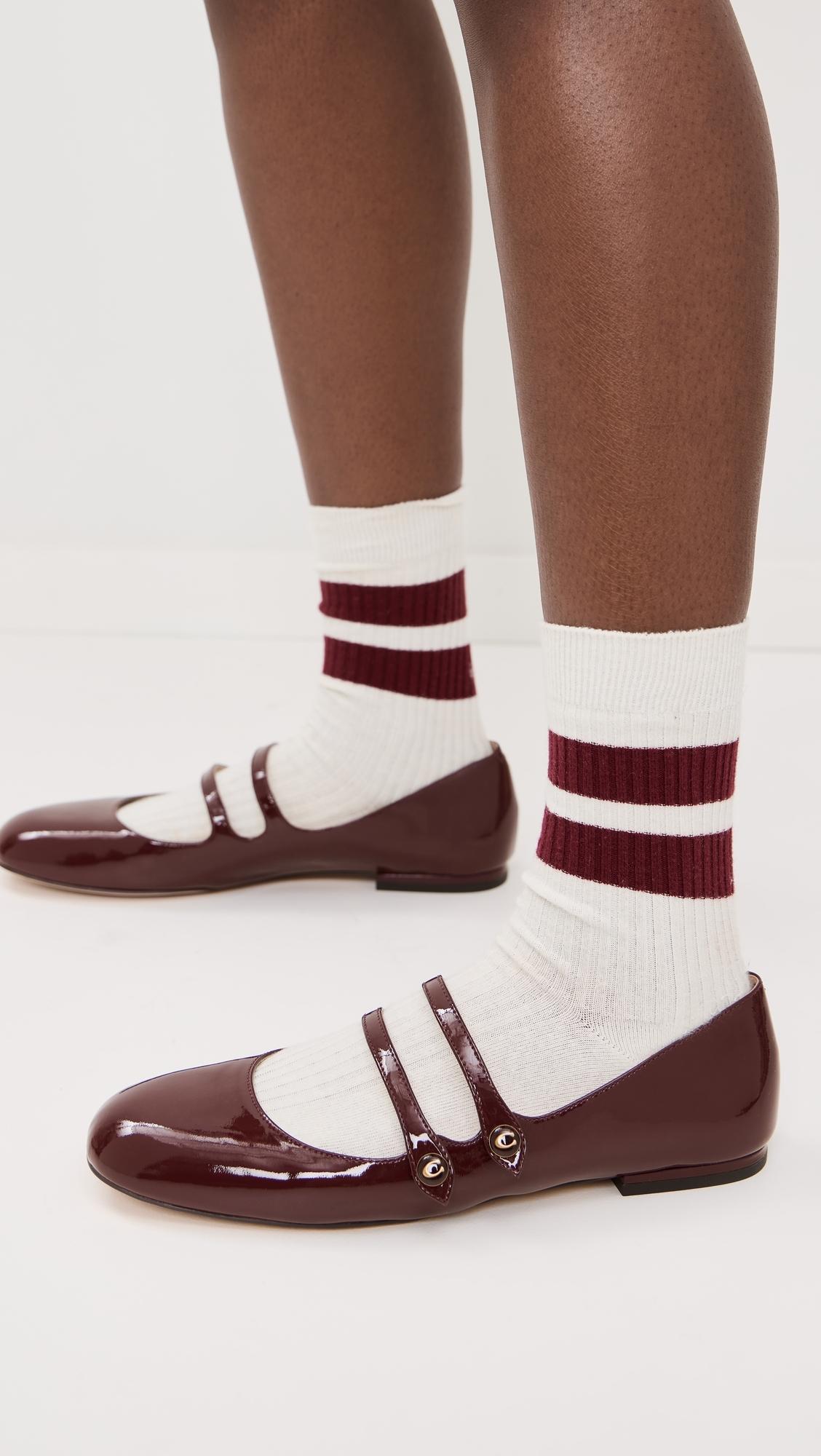 COACH Winley Mary Jane Flats | Lyst